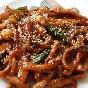 Gebratener Tintenfisch(오징어볶음)